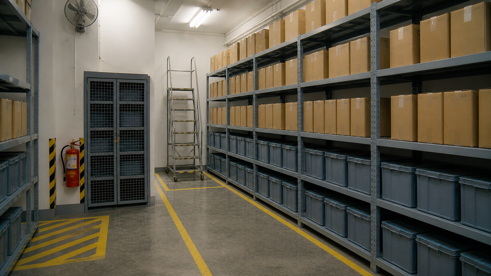 Warehouse storage area